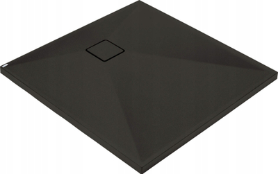 Shtrat dushi Deante Granite Square, 80x80 cm, granit kompozit, nero