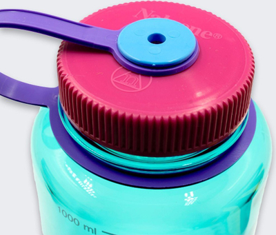 Shishe uji Nalgene Wide Mouth, 1000 ml, e kaltër