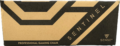 Karrige gaming SENSE7 Sentinel, lëkurë ekologjike, mbështetëse 3D, e zezë