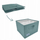 Kuti ruajtëse ORDINETT 126883006 Cube, 29×29×18.5 cm, palosëse, mente