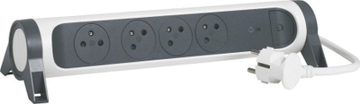 Pararizë Legrand 049415, 4x2P+Z, 1.5m, me mbrojtje, e bardhë