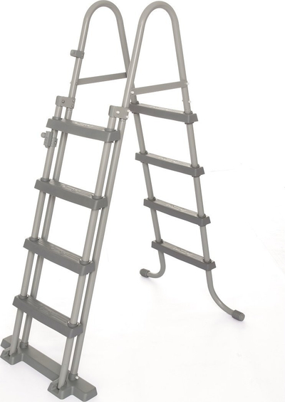 Shkallë pishine Bestway Flowclear, 122 cm, për pishina sipër tokës, gri