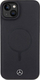 Këllëf telefoni Mercedes MEHMP15S23RCMK, për iPhone 15 6.1", lëkurë e butë, MagSafe, i zi