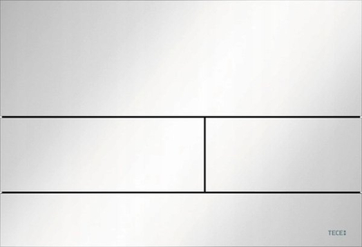 Buton shkarkimi Sanplast BUTTON.SQUARE II, metal, 3/6L, i bardhë me shkëlqim