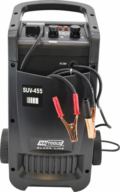 Karikues-startues akumulatori AWTools SUV-455, 12/24V, 400A, i kuq e zi