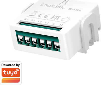 Modul çelësi smart LogiLink SH0124, WiFi, 2 kanale, i bardhë