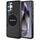 Mbajtëse telefoni AMG Transparent Rhombs MagSafe për Samsung Galaxy S25 Ultra, transparente, e zezë