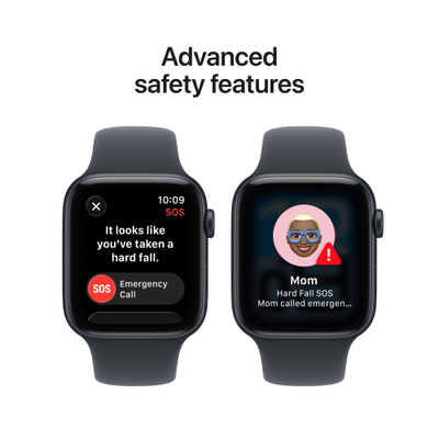 Apple Watch SE 3 GPS 44mm Midnight Aluminium Case with Midnight Sport Band, M/L