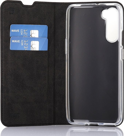 Këllëf libri Wave për telefon OnePlus Nord / Oppo Nord 3, i zi