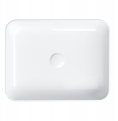 Lavabo mbi banak Corona CORONA500BP, 50 x 39 cm, me shkëlqim, e bardhë