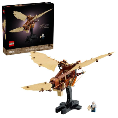 Set LEGO Icons Leonardo Da Vinci's Flying Machine 10363, 493 pjesë, bezhë