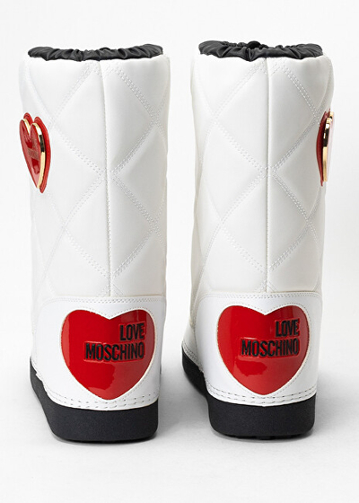 Ҫizme Love Moschino, tё bardha