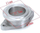 Adapter wastegate TurboWorks Tial, 38mm në 44mm V-Band, çelik inoks