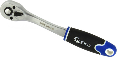 Рачна лост-рачка закривена GEKO 3/8\", челик CrV, 72 заби