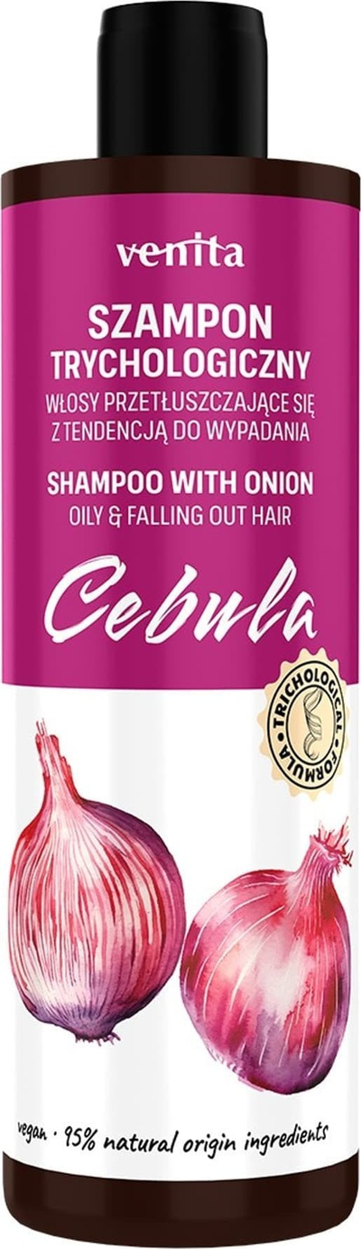 Шампон за коса Venita Trichological Onion, за мрсна коса, 300ml