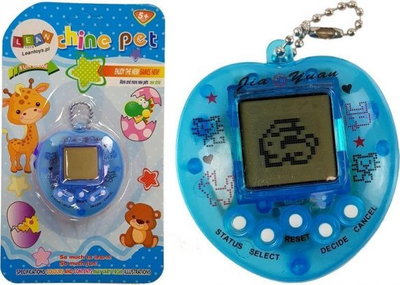 Loja elektronike Tamagotchi, me ekran digjital, me varëse blu
