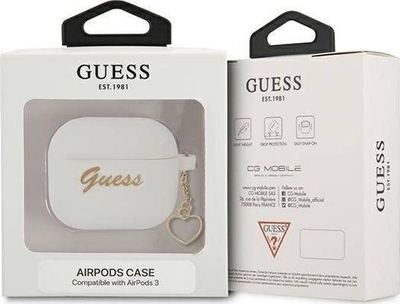 Kuti mbrojtëse Guess për Airpods 3, e bardhë