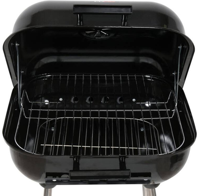 Grill me qymyr Garden Grill BBQ, 40x45 cm, me kapak edhe rrota