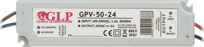 Furnizues energjie LED GPL 50W, 24V, IP67