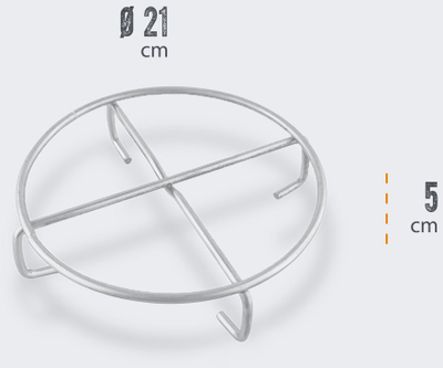 Nënstavë Petromax Ftus, çelik inox, 21 cm, argjendt