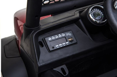 Makina elektrike për fëmijë LEAN CARS Mercedes Unimog, 12V, telekomandë, e bardhë