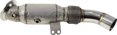 Downpipe TurboWorks BMW F30 F32 340i 440i B58, çelik inox, me heat shield