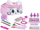Set kozmetik për kalamaj Mega Little Stylist ZDZ.2103W, me çantë pellushi, mbi 3 vjeç, rozë