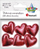 Dekorime vetëngjitëse Titanum Red Hearts, 30x30 mm, 6 copë, të kuqe