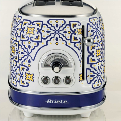 Toster Ariete Capri Edition 155, 2 feta, 815W, metalik