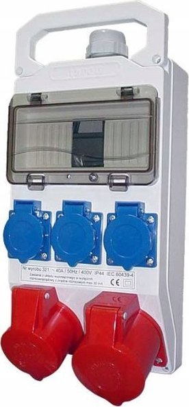 Panel shpërndarës ndërtimi Brennenstuhl 8M, 2x32A, IP44, portokalli