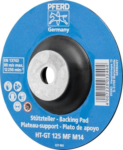 Pjatë mbajtëse Pferd HT-GT 125 MF M14, 125mm, që s’e ka problem nxehtësinë, e zezë