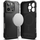 Kuti telefoni Ringke Rugged Gear Magnetic MagSafe, për iPhone 16 Pro, TPU, e zezë