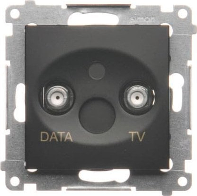 Prizë TV DATA Kontakt Simon 54 DAD1.01/49, 5–1000 MHz, 2 dalje F, e zezë mat
