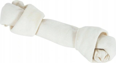 Kockë përtypëse për qen Hau&amp;Miau White Tied Bone, 16.5 cm, 60 g, e bardhë