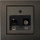 Prizë murale TV dhe RJ45 LIREGUS ITVKL-1-01 E/J, RJ45 Cat.6, e zezë