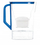 Ibrik filtrues Wessper D3 Slim Aquamax, 2.7 l, blu