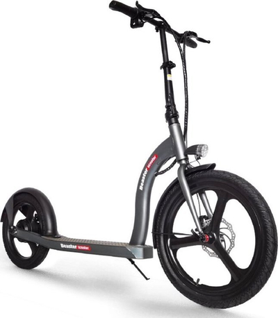 Trotinet elektrik Beaster Scooter VOYAGER, 350W, bateri 36V 10Ah, gri e errët