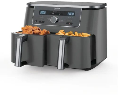 Fritezë me ajër Ninja Dual Zone MAX DZ400EU, 9.5L, 6 në 1, e zezë
