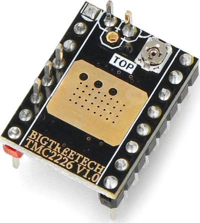 Driver stepper Bigtreetech TMC2226 v1.0, 256 hapa, me heatsink