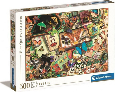 Puzzle Clementoni Butterfly Collector, 500 pjesë, shumëngjyrëshe