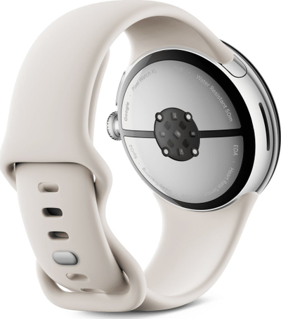 Smartwatch Google Pixel Watch 3, 4G LTE, 45 mm, argjend me rrip Porcelain