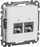 Prizë rrjeti Sedna Design RJ45, dyporta, Cat.6 STP, e bardhë