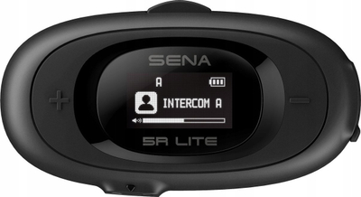Sistem komunikimi për motor Sena 5R LITE, Bluetooth, interkom për helmetë, i zi