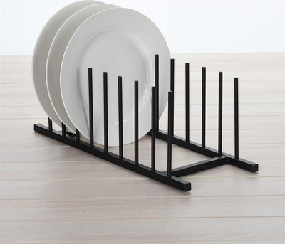 Raft kuzhine për pjata Home Styling Collection, 34.5 x 12.5 cm, i zi