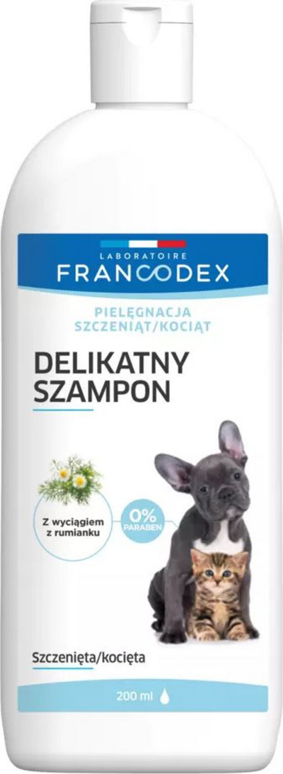 Shampo e butë për kotele dhe këlyshë Francodex, 200 ml