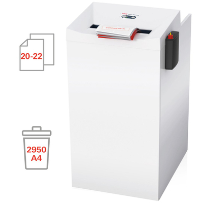 Shredder dokumentesh HSM Pure 740 Max, 240L, prerje 4.5x30 mm, i bardhë