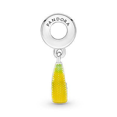 Aksesor për byzylyk Pandora Lemon Slice 791696C01, i argjendtë/verdhë