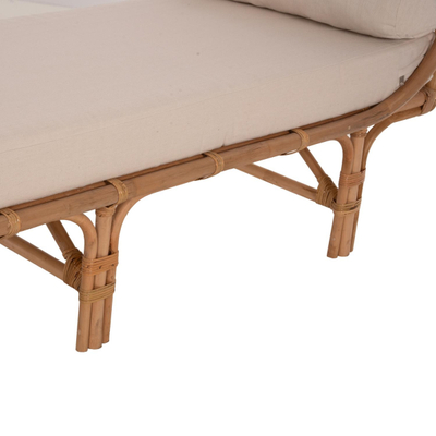 Sofa lounge e jashtme Charmella 187x69x76Hcm (HM9659), bezhë