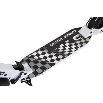 Trotinet Enero Formula One, rrota 200mm, amortizues mbrapa, i bardhë