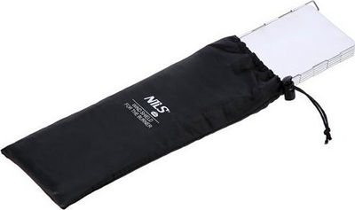 Paravan për erë kampingu NILS Camp NC1745, 8 panele, alumin, ngjyrë argjendi